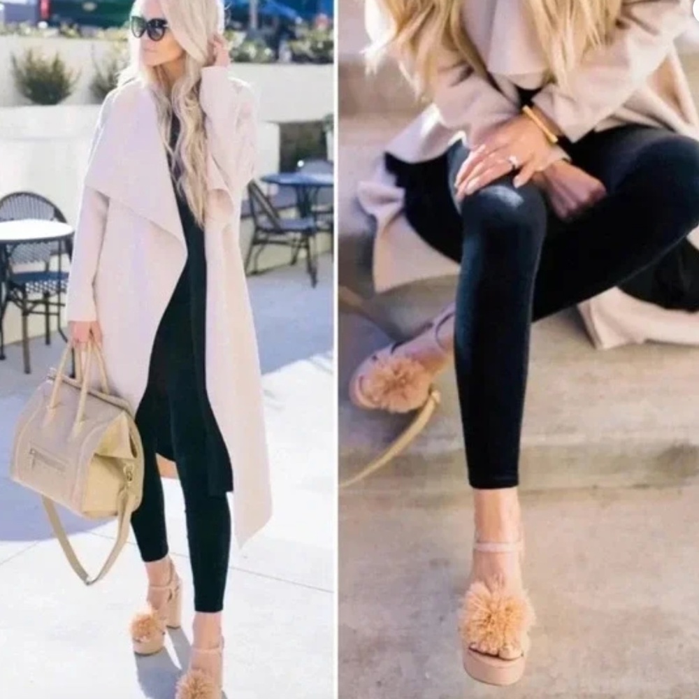 SPANX Black Velvet High-Rise Leggings-holiday party - Picture 3 of 10